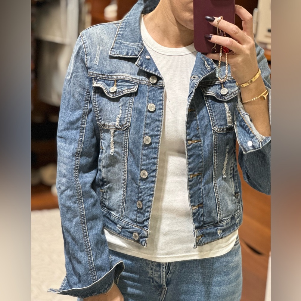 Jean Denim Jacket 
Size S